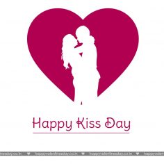 Kiss Day – happy valentines day sign
