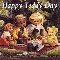 Teddy Day – free thank you cards
