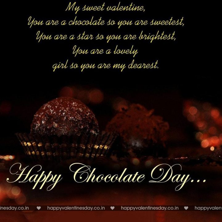 Chocolate Day – happy valentine card
