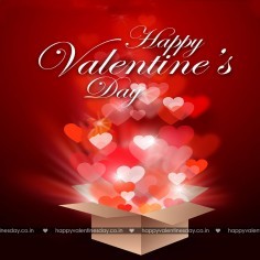 Happy valentines day hearts